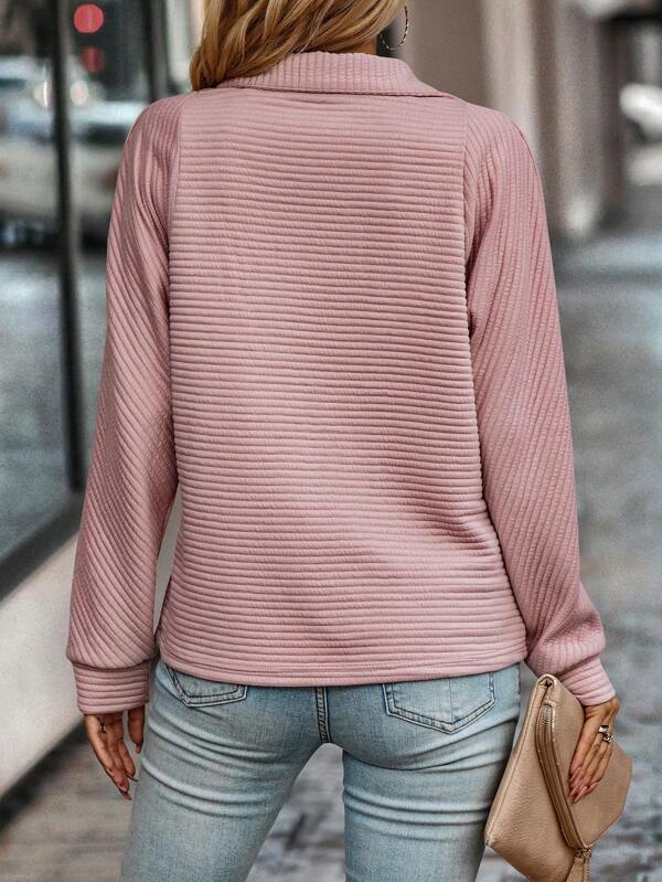 Jamie V-neck Zip Sweater