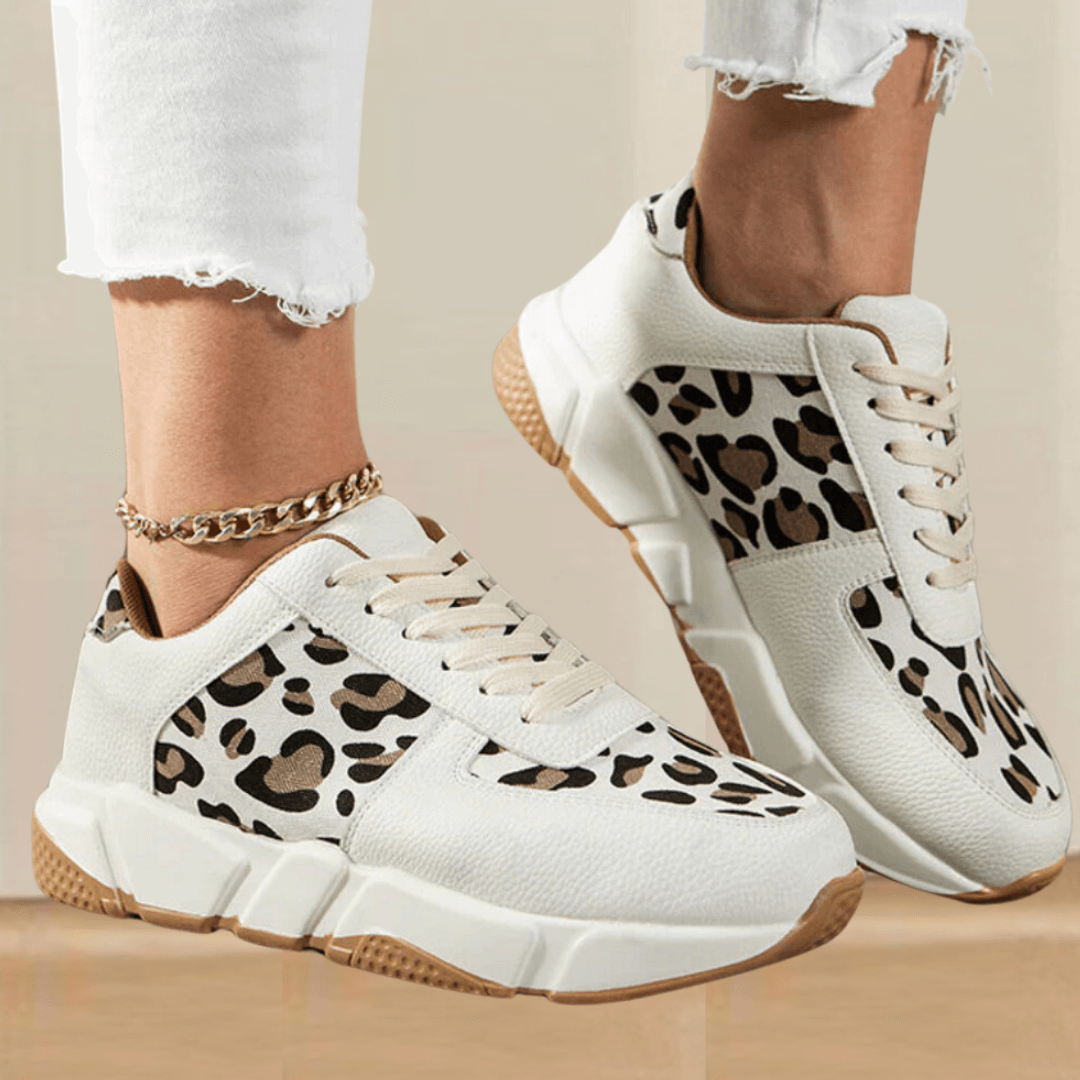 Giana Leopard Print Sneakers