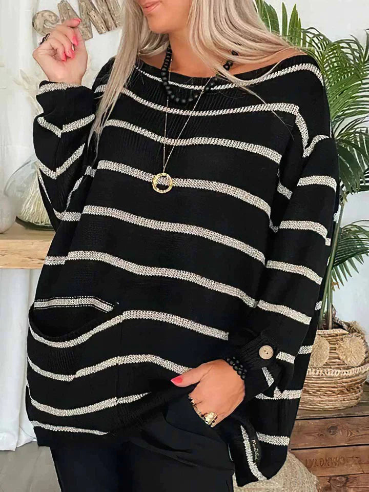 Leonie Stylish Striped Sweater