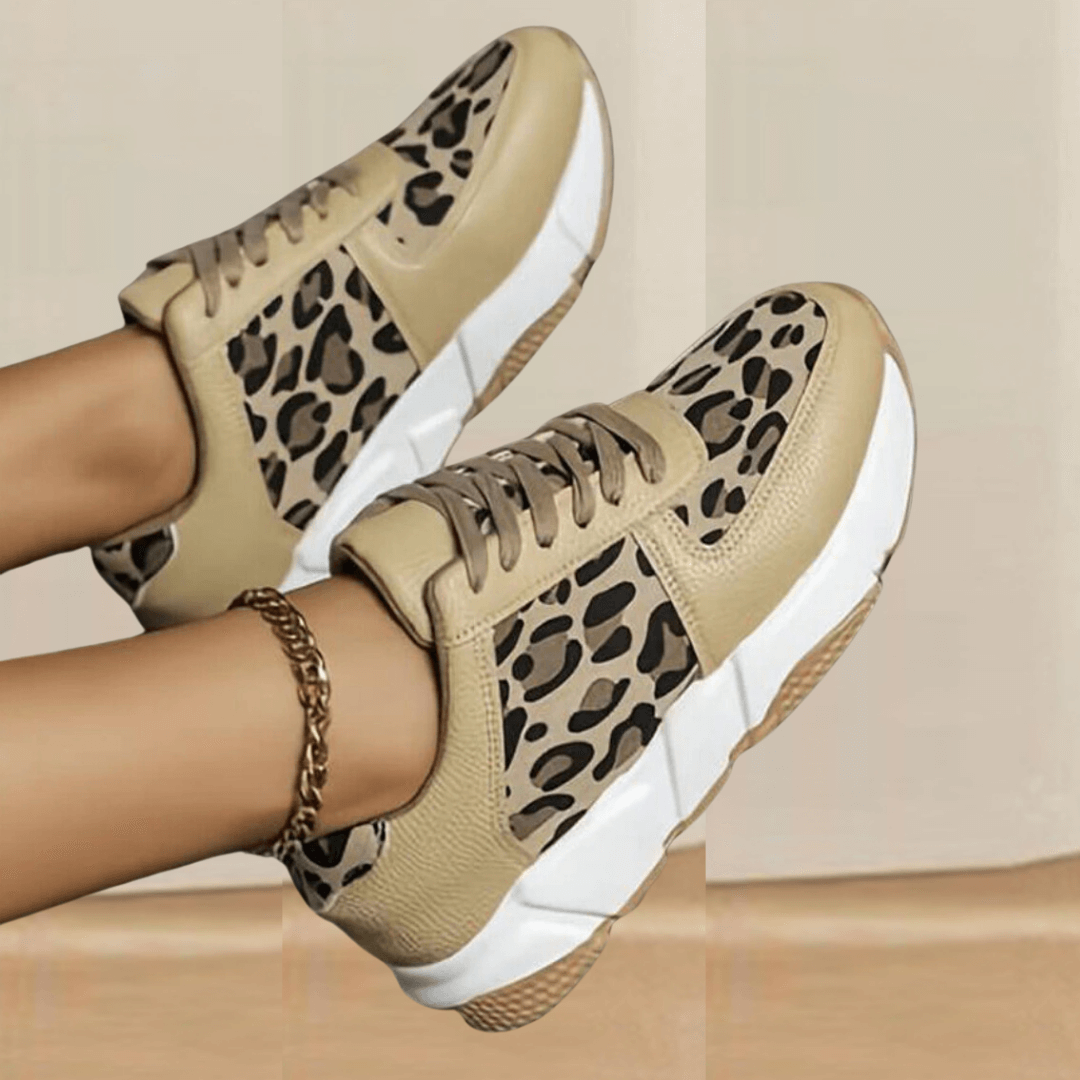 Giana Leopard Print Sneakers