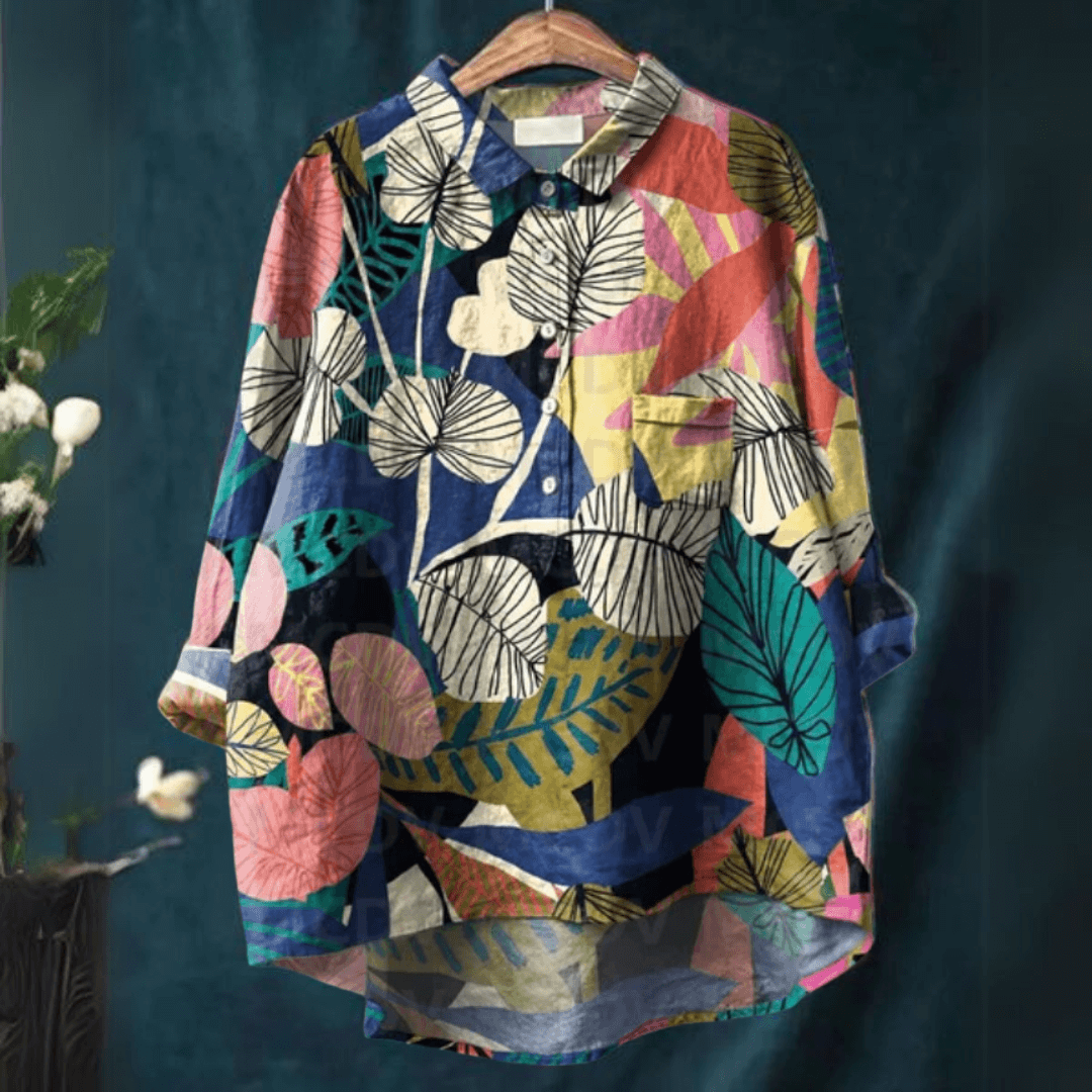 Petra Vintage Floral Art Print Shirt