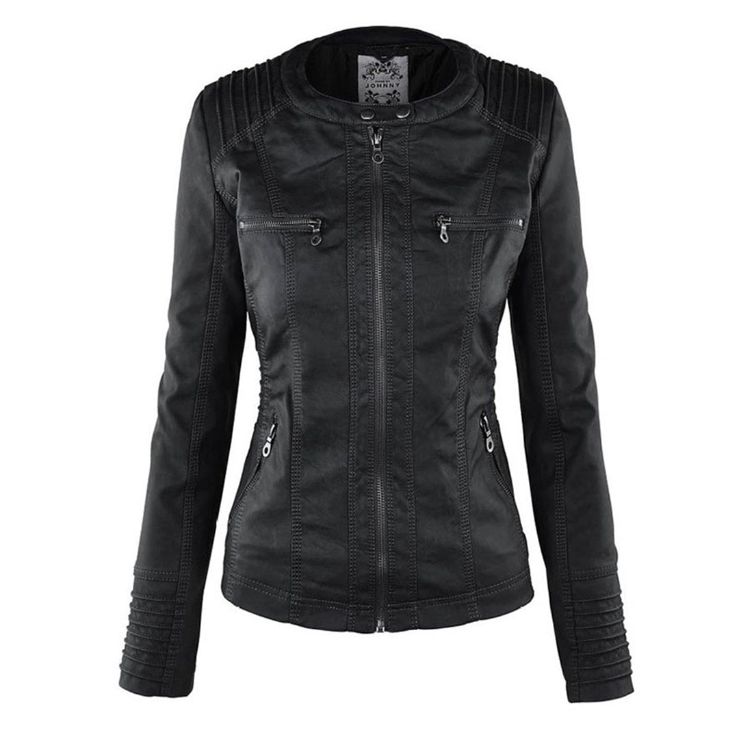 Vanessa ™ Vegan Leather Winter Jacket