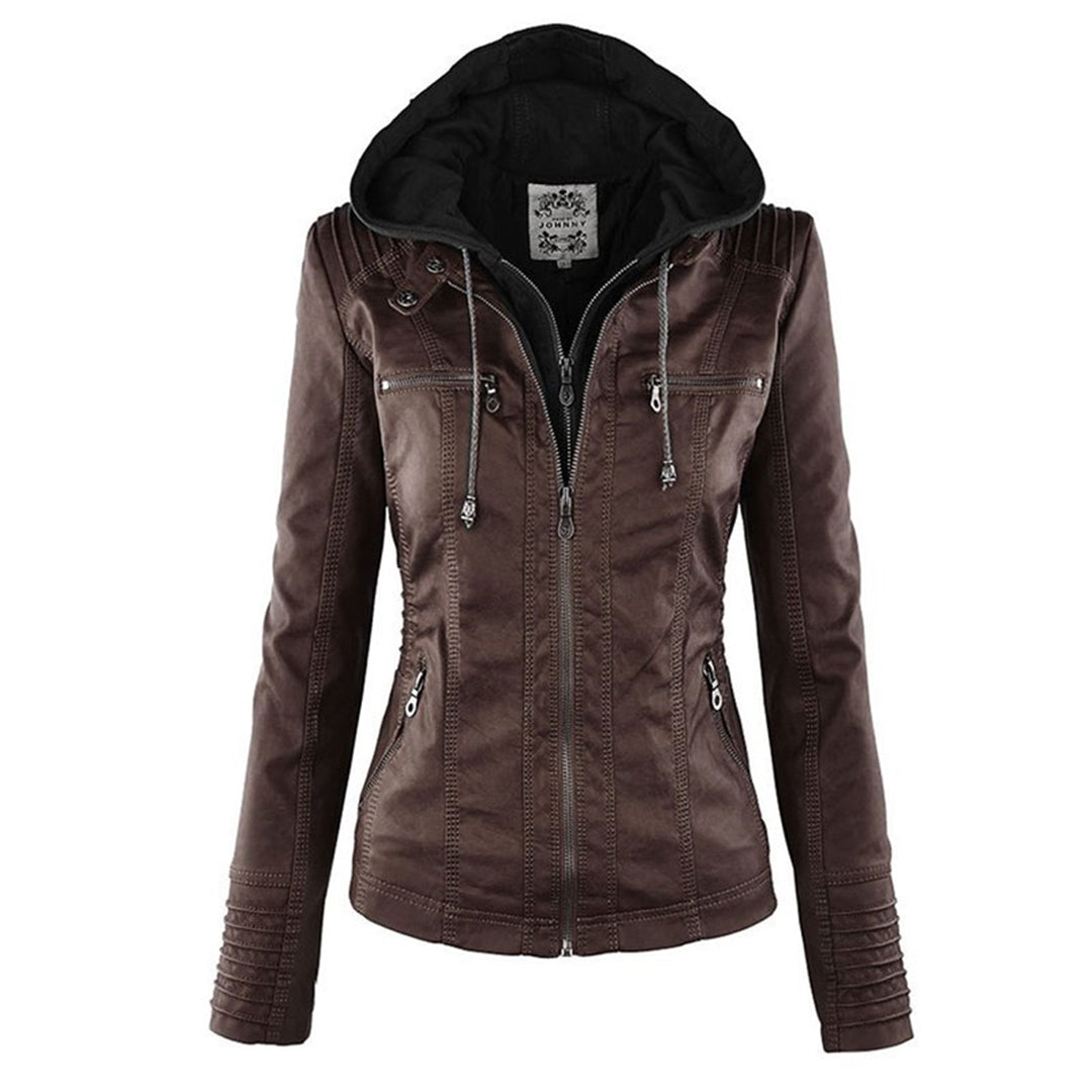 Vanessa ™ Vegan Leather Winter Jacket