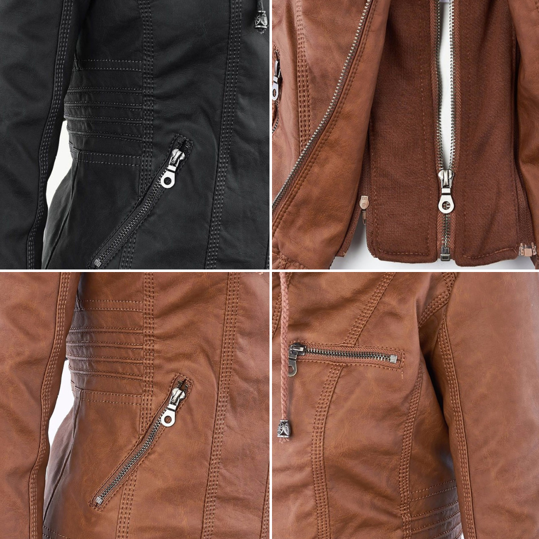 Vanessa ™ Vegan Leather Winter Jacket