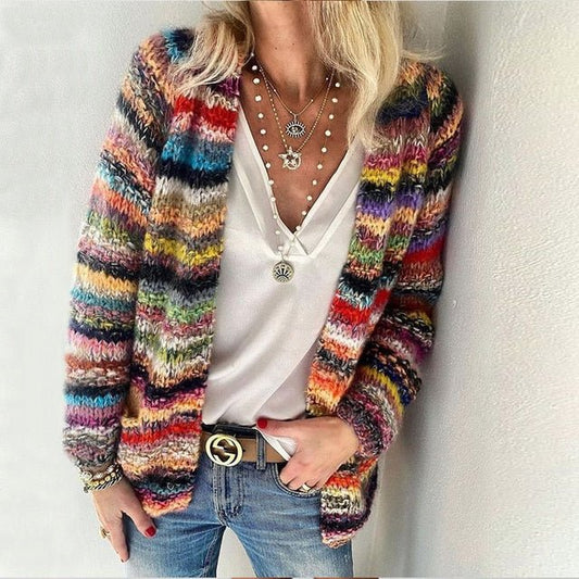 Pam Colorful Knit Cardigan