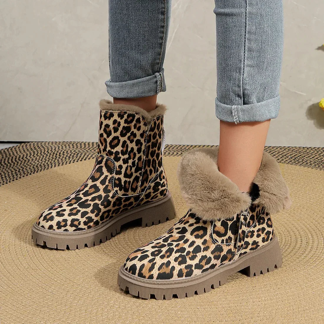 Manisa Leopard Print Boots