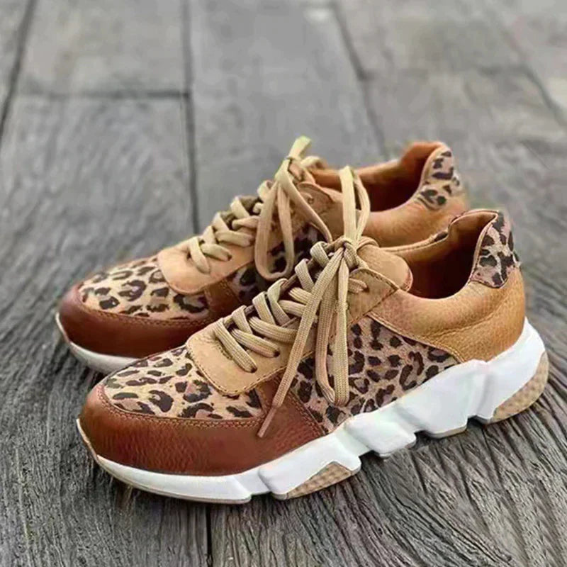 Giana Leopard Print Sneakers