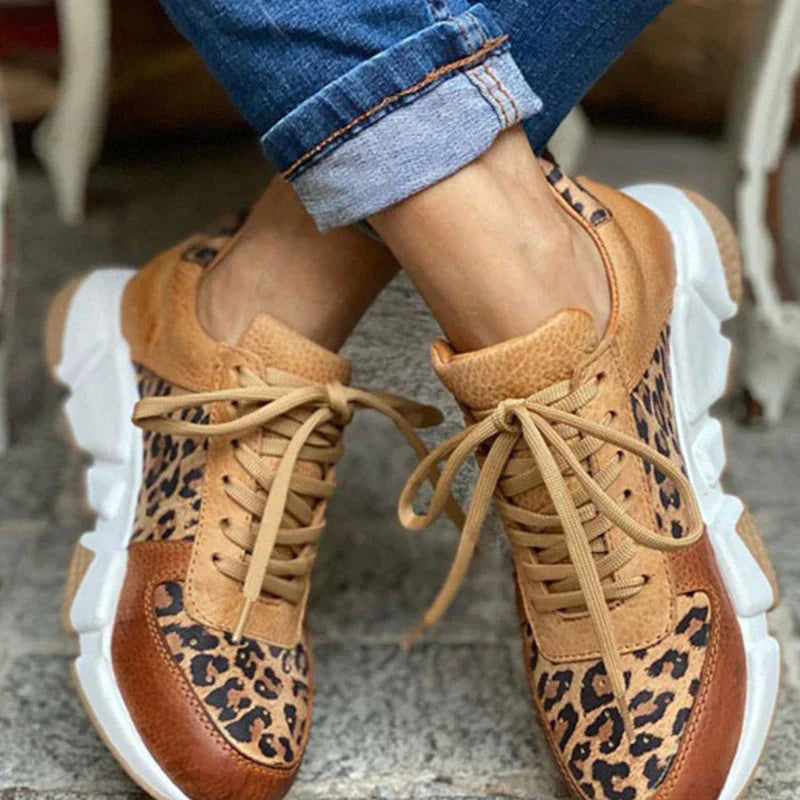 Giana Leopard Print Sneakers