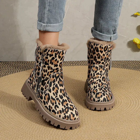 Manisa Leopard Print Boots